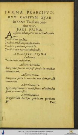 Summa Praecipuorum Capitum