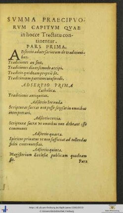 Summa Praecipuorum Capitum