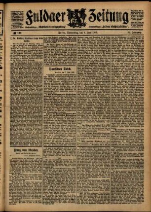 Ausgabe vom Donnerstag, den 08. Juni 1905.