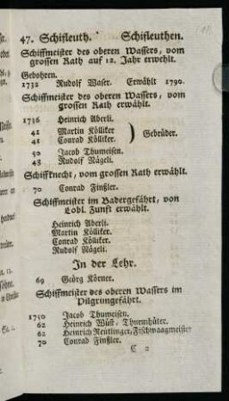 17r-22r, 47. Schifleuth - 59. Struempfweber