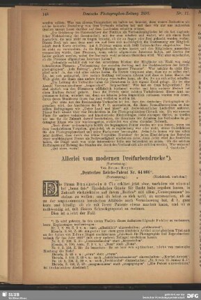 Allerlei vom modernen Dreifarbendrucke