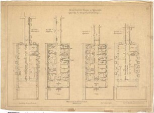 Billing, Hermann; Singen; Krankenhaus - Lungenkrankenabteilung (Grundriss EG; Grundriss Keller)