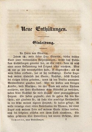 A. von Lamartine's sämmtliche Werke, 14. Neue Enthüllungen
