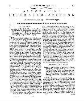 Magazin für die Bergbaukunde. T. 2. Hrsg. von J. F. Lempe. Dresden: Walther 1786