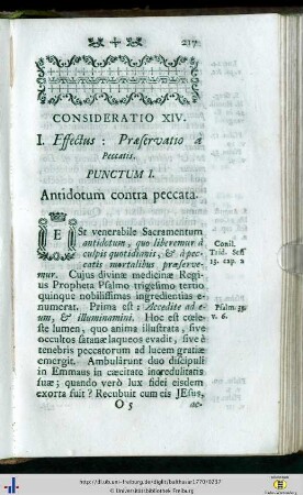 Consideratio XIV - XVI
