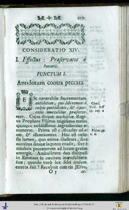 Consideratio XIV - XVI