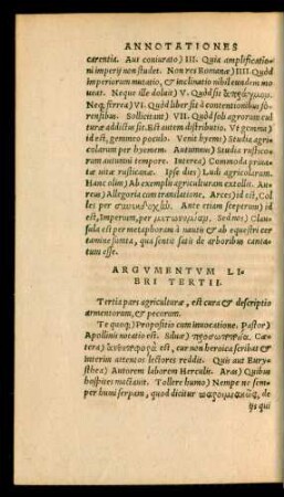 Argumentum Libri Tertii.