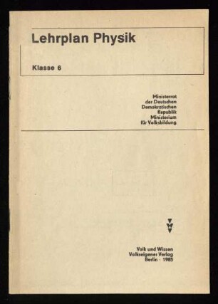 1985: Klasse 6