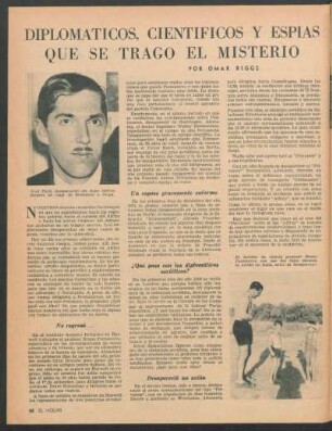 Diplomáticos, científicos y espías que se tragó el misterio