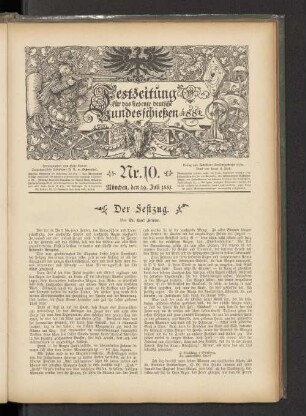 Nr. 10. München, den 29. Juli 1881.
