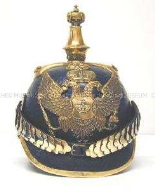 Helm Modell 1860 für Offiziere, Infanterie-Bataillon, Fürstentum Schwarzburg-Sondershausen