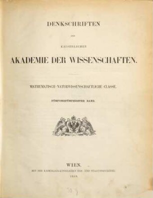 Denkschriften. 55. 1889
