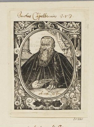 Iacopo Cepelbeccii, erstmals erschienen in: Erhard Cellius, "Imagines Professorum", Tübingen 1596