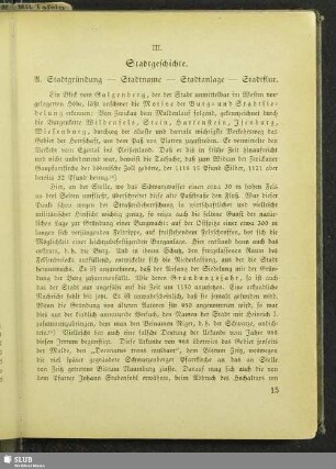 III. Stadtgeschichte