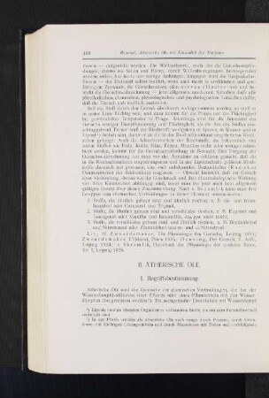II. Ätherische Öle.
