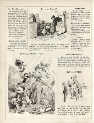 "Der arme Franzl!" "Frühlings-Metamorphose" "Passendes Stück"