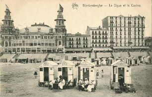 Erster Weltkrieg - Postkarten "Aus großer Zeit 1914/15". "Blankenberge - La Digue et le Casino"