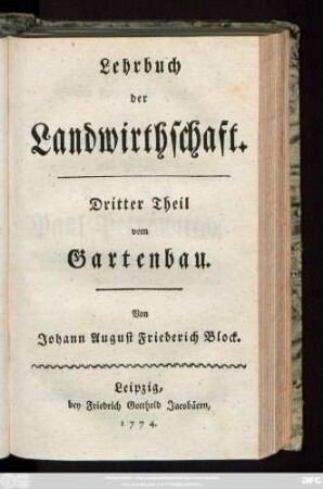 Theil 3: Vom Gartenbau