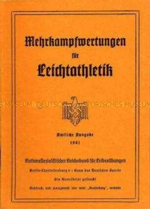 Anleitungsheft für Leichtathletik-Wettkämpfe
