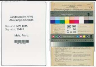 Entnazifizierung Franz Meis , geb. 16.09.1905 (Betriebsfuehrer)