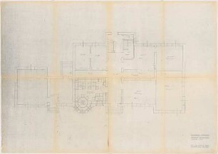 Seidl, Gabriel von; Altmannstein - Sandersdorf; Schlossgaststätte Schlosshaus - Grundriss EG