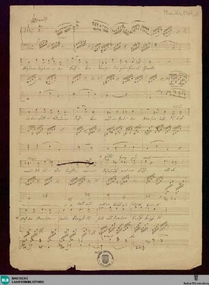 2 Lieder - Mus. Hs. 1367,15 : V, pf