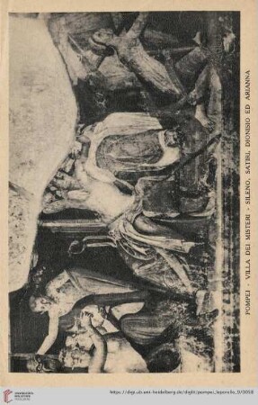 Pompei - Villa Dei Misteri - Sileno - Satiri. Dionisio ed Arianna