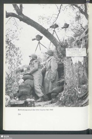 Beobachtungsstand über dem Cassino-Tal
