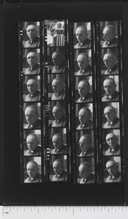 Kontaktabzüge von Porträtaufnahmen André Marchand