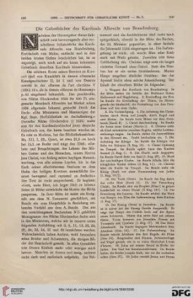 Die Gebetbücher des Kardinals Albrecht von Brandenburg