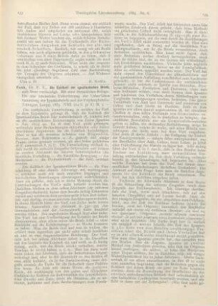 133-136 [Rezension] Funk, Franz Xaver, Die Echtheit der ignatianischen Briefe aufs Neue vertheidigt