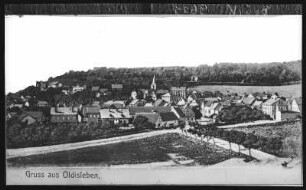 Oldisleben. Blick auf Oldisleben -Bäckerei Haase