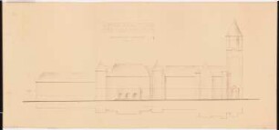 Schloss Posen, Posen Erweiterungsbau: Erweiterungsvorschlag 1:200