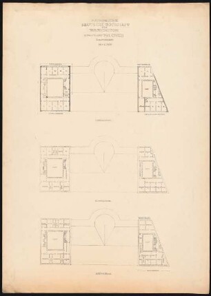 Kaiserlich Deutsche Botschaft, Washington: Grundrisse 2., 3., 4. OG 1:200