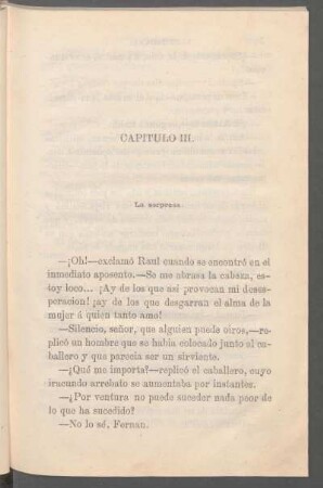 Capítulo III. - La sorpresa.