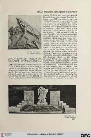 85: Einar Jónsson : Icelandic sculptor