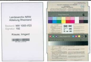 Entnazifizierung Irmgard Krause , geb. 04.08.1920 (Angestellte)