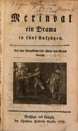 Merinval : ein Drama in fünf Aufzügen