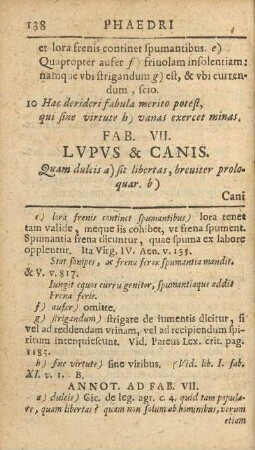 Fab. VII. Lvpvs & Canis
