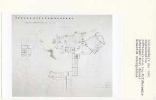Jugendzentrum, Bandung (Diplomarbeit bei Willy Kreuer): Grundriss Untergeschoss 1:200