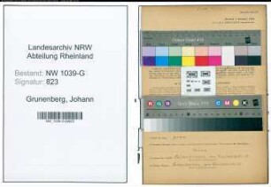Entnazifizierung Johann Grunenberg , geb. 04.06.1893 (Kaufmaennischer Angestellter)