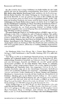 Der Hamburger Maler Hans Wrage, hrsg. von Carsten Meyer-Tönnesmann, mit Beiträgen von Ruth Dunkelmann und Kurt Gerntke : Hamburg, 1992