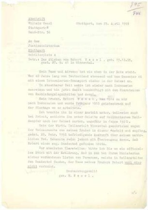 Gnadensachen; Entschädigungen - Blatt 945-964