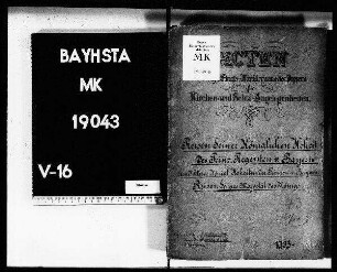 Reisen Seiner Kgl. Hoheit des Prinzregenten von Bayern und Ihrer Kgl. Hoheiten der Prinzen von Bayern. Reisen Sr. Majestät des Königs.