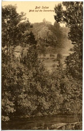 Bad Sulza. Blick auf die Sonnenburg