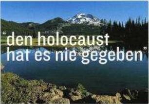 Postkarte mit Spendenaufruf für das Holocaust-Denkmal in Berlin