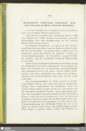 Stratigraphische Vergleichung verschiedener, theils durch Tausende von Meilen getrennter Kohlenfelder