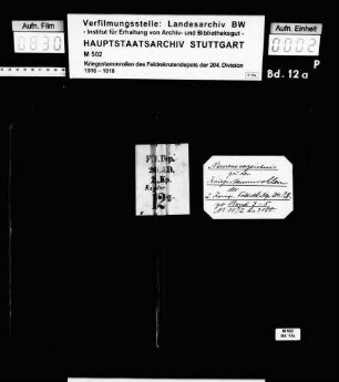 Gesamtregister zu den Bänden 10 - 12