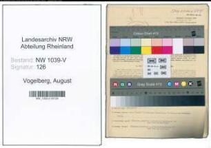 Entnazifizierung August Vogelberg , geb. 14.04.1891 (Buerohilfskraft)