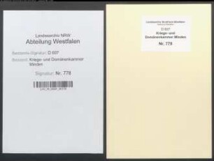 Amt Reineberg - Vogtei Alswede - Bauerschaft Alswede: Unterlagen der Revisionskommission